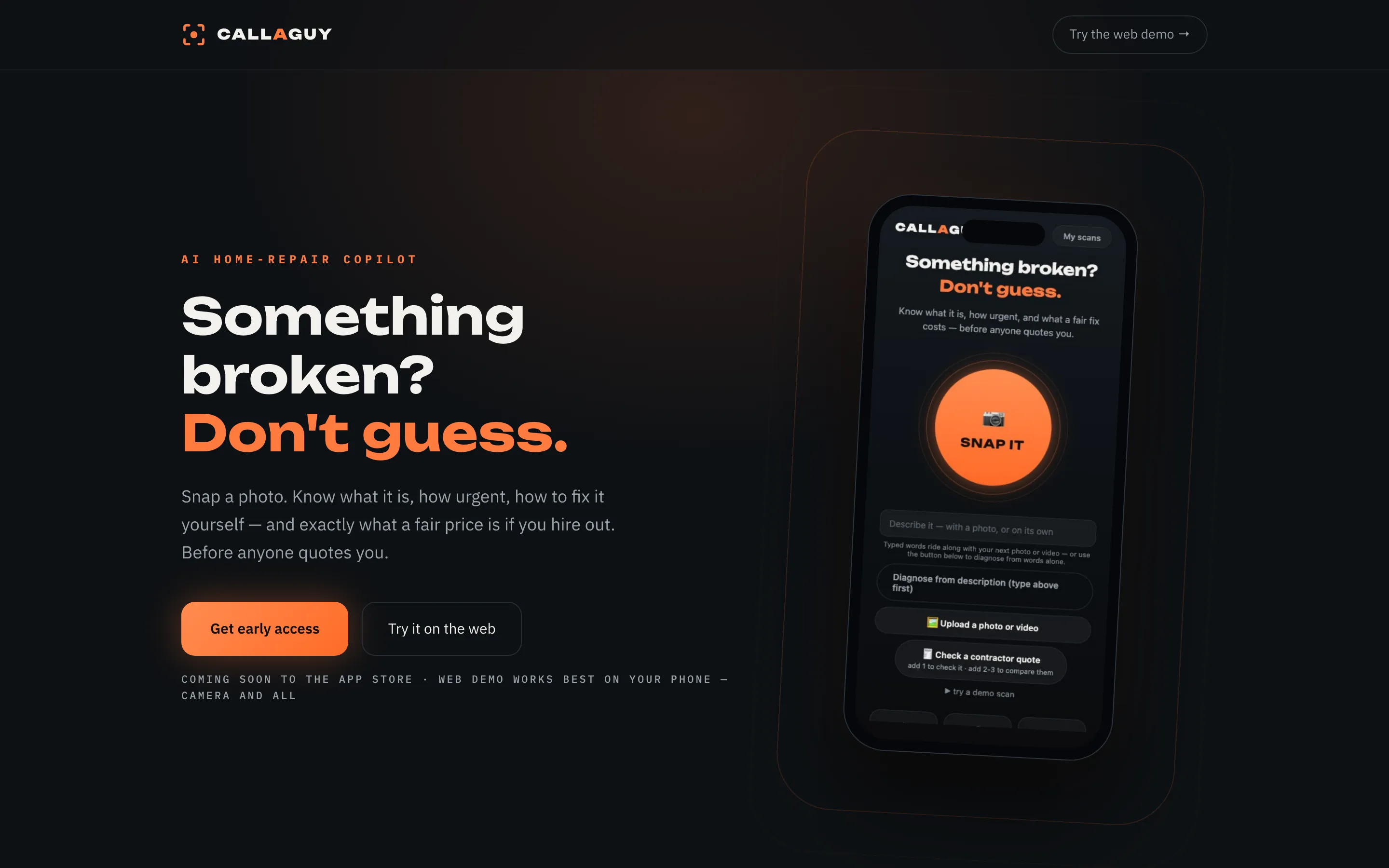 CallAGuy home repair product